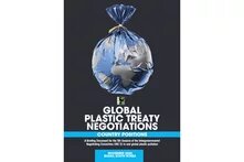 Cover of Gloabel Plastic Treaty Negotiations. Visual representation of international discussions focused on establishing a global treaty to combat plastic waste and pollution.